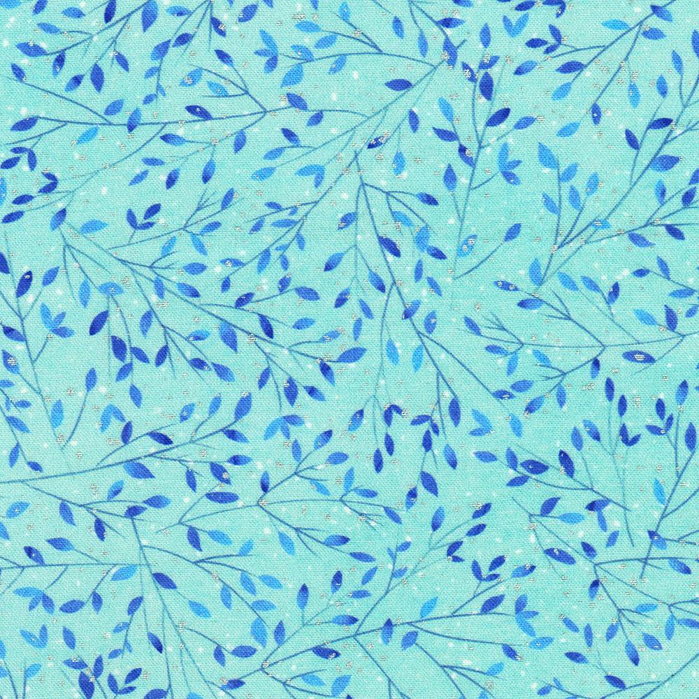 robert kaufman fabrics AQODM-23106-70 AQUA by Sanja Rescek from Peaceful
