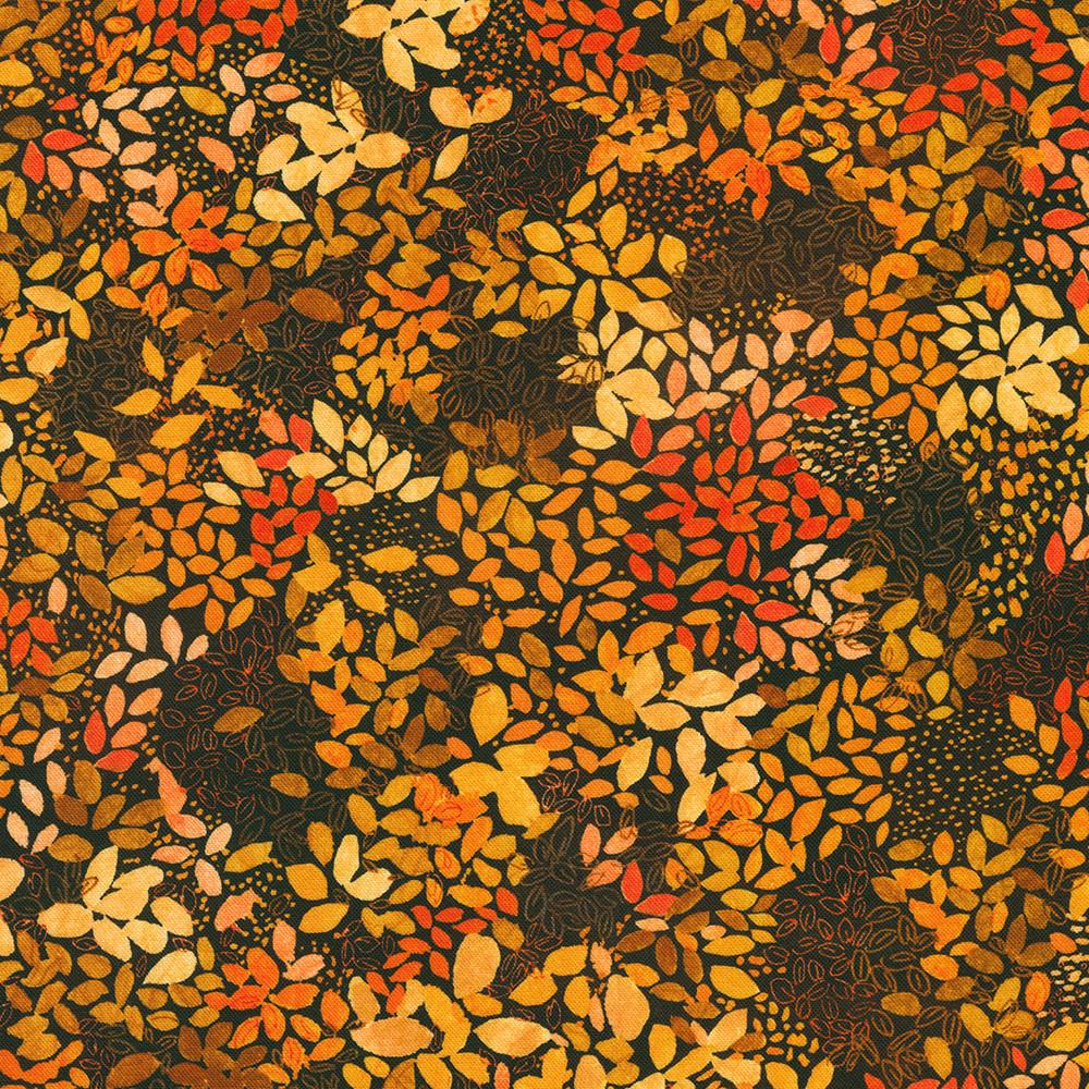 robert kaufman fabrics AVMD-23119-167 CHOCOLATE by Lauren Wan from Sunlit Garden