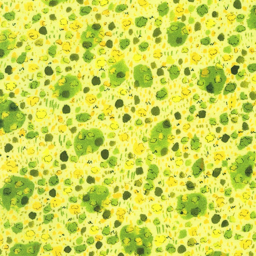 robert kaufman fabrics AVMD-23120-218 AVOCADO by Lauren Wan from Sunlit Garden