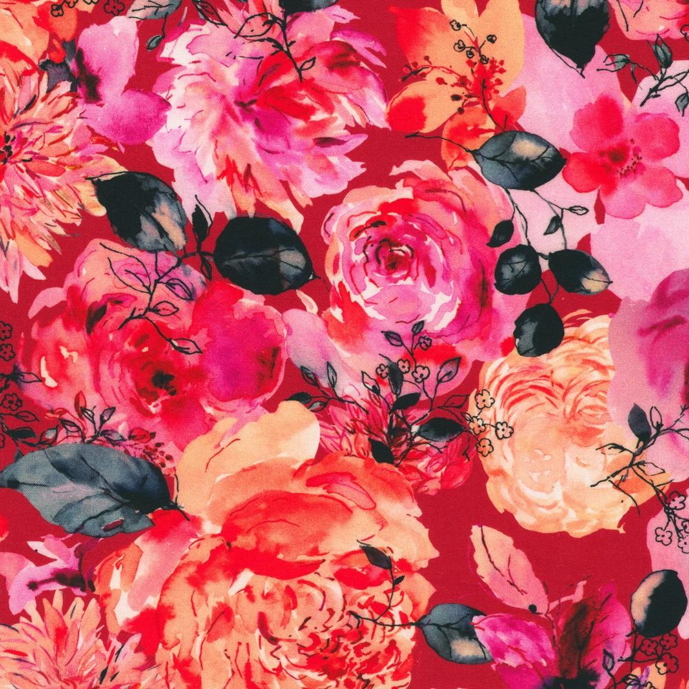 robert kaufman fabrics AVMD-23301-302 POPPY by Lauren Wan from Ruby Rose