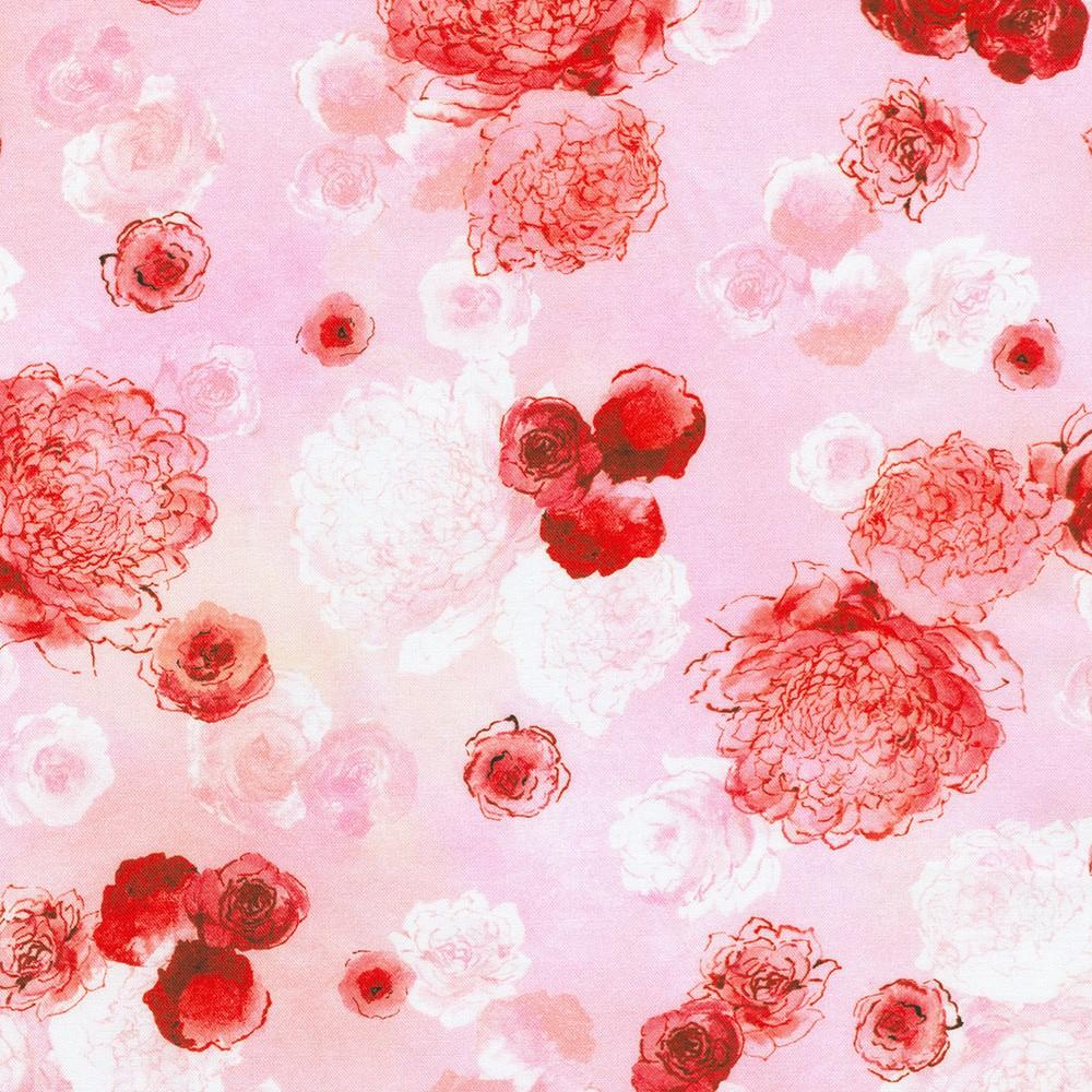 robert kaufman fabrics AVMD-23304-122 CAMELLIA by Lauren Wan from Ruby Rose