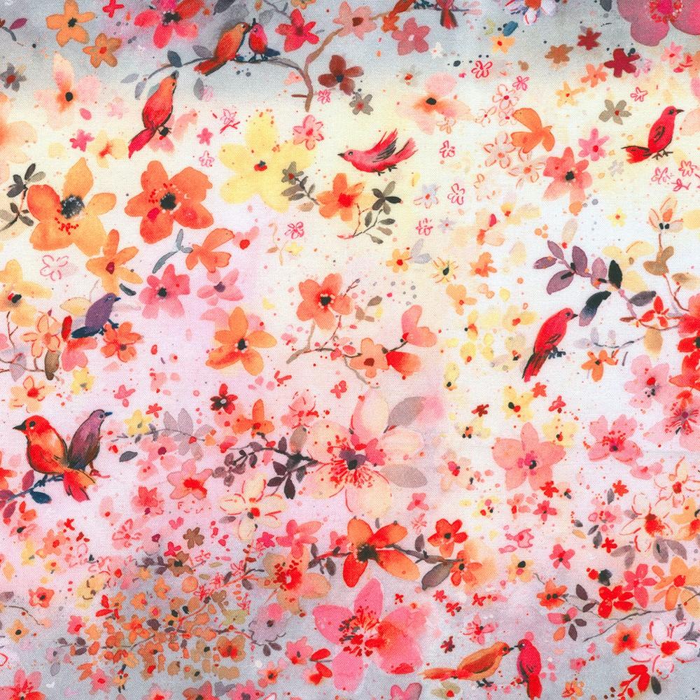 robert kaufman fabrics AVMD-23306-319 HONEYSUCKLE by Lauren Wan from Ruby Rose