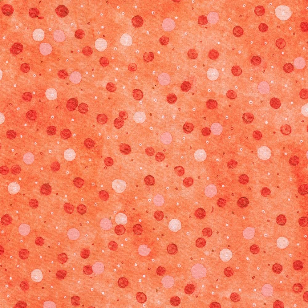 robert kaufman fabrics AVMD-23308-143 CORAL by Lauren Wan from Ruby Rose