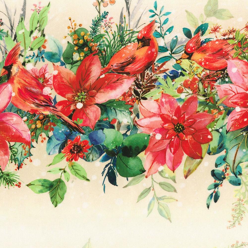 Robert Kaufman Fabrics AVMD-23862-14 NATURAL By Lauren Wan From Festive Delight