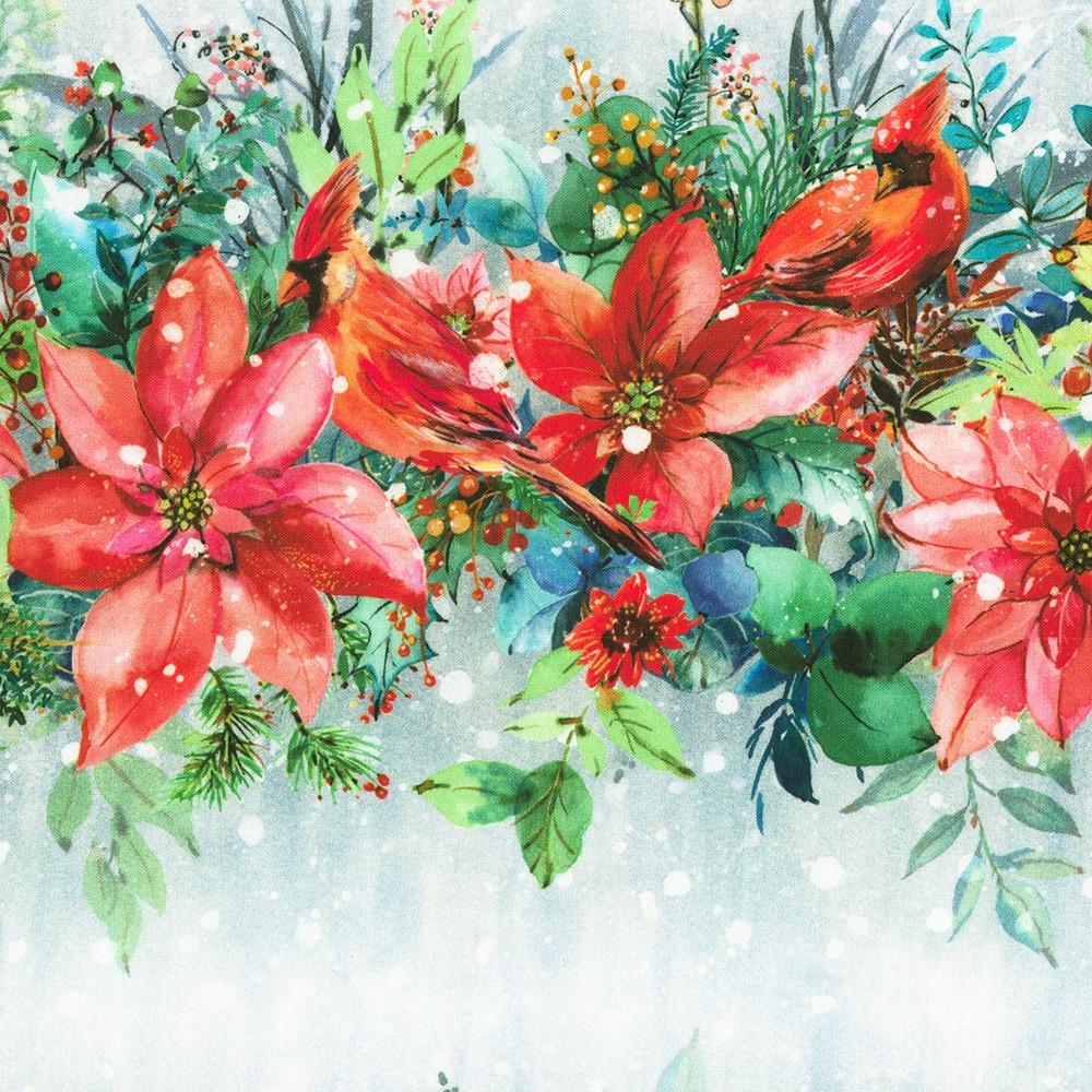 robert kaufman fabrics AVMD-23862-277 WINTER by Lauren Wan from Festive Delight