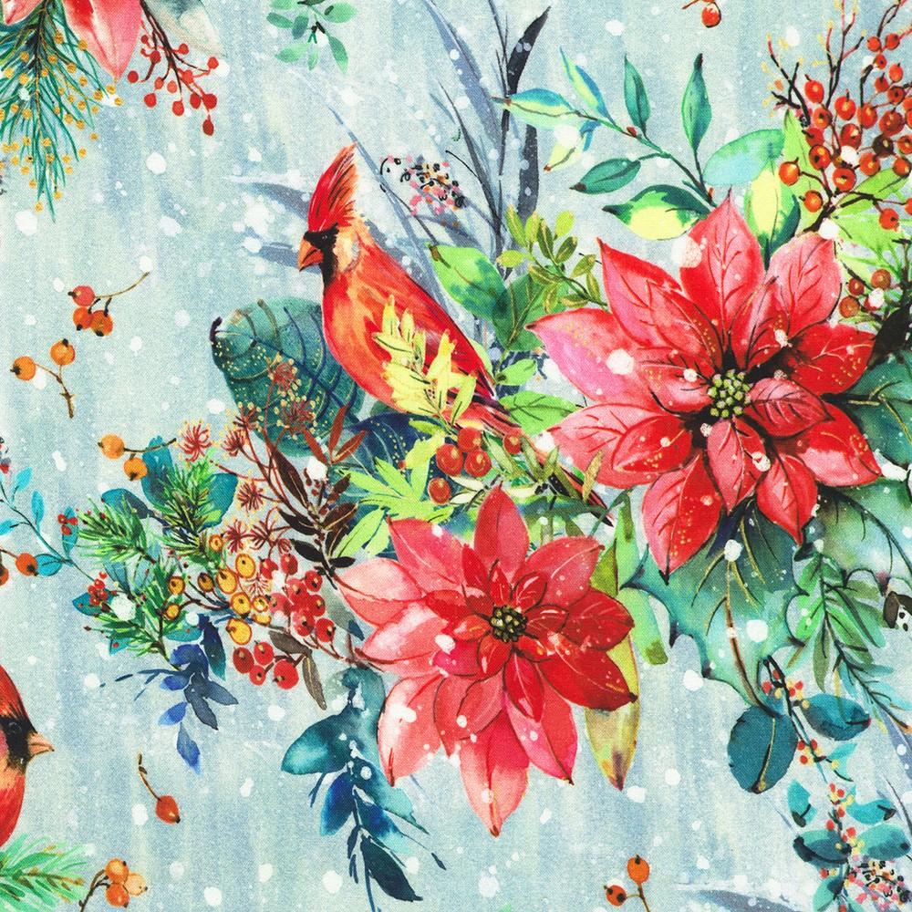 Robert Kaufman Fabrics AVMD-23863-277 WINTER By Lauren Wan From Festive Delight
