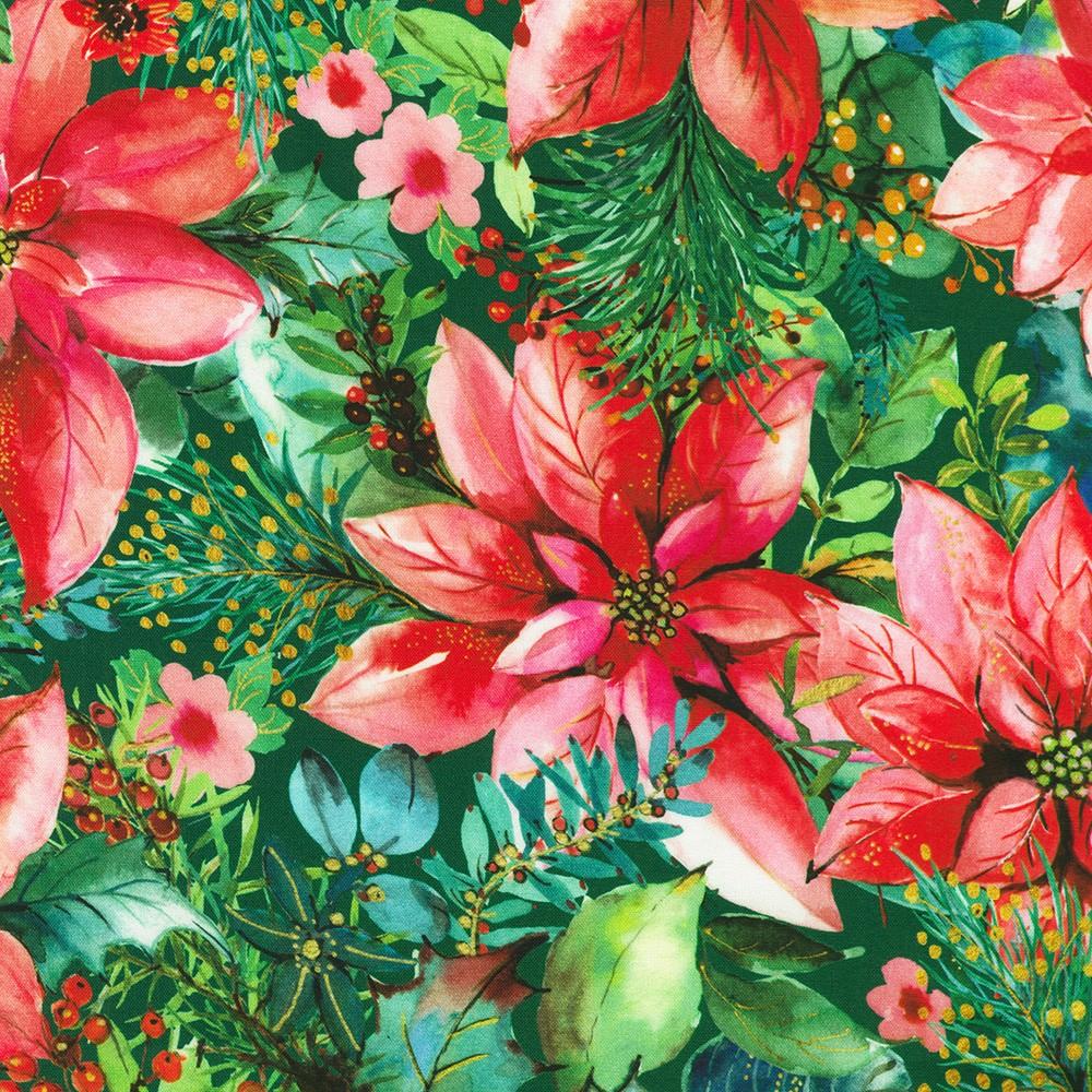 robert kaufman fabrics AVMD-23864-223 HOLIDAY by Lauren Wan from Festive Delight