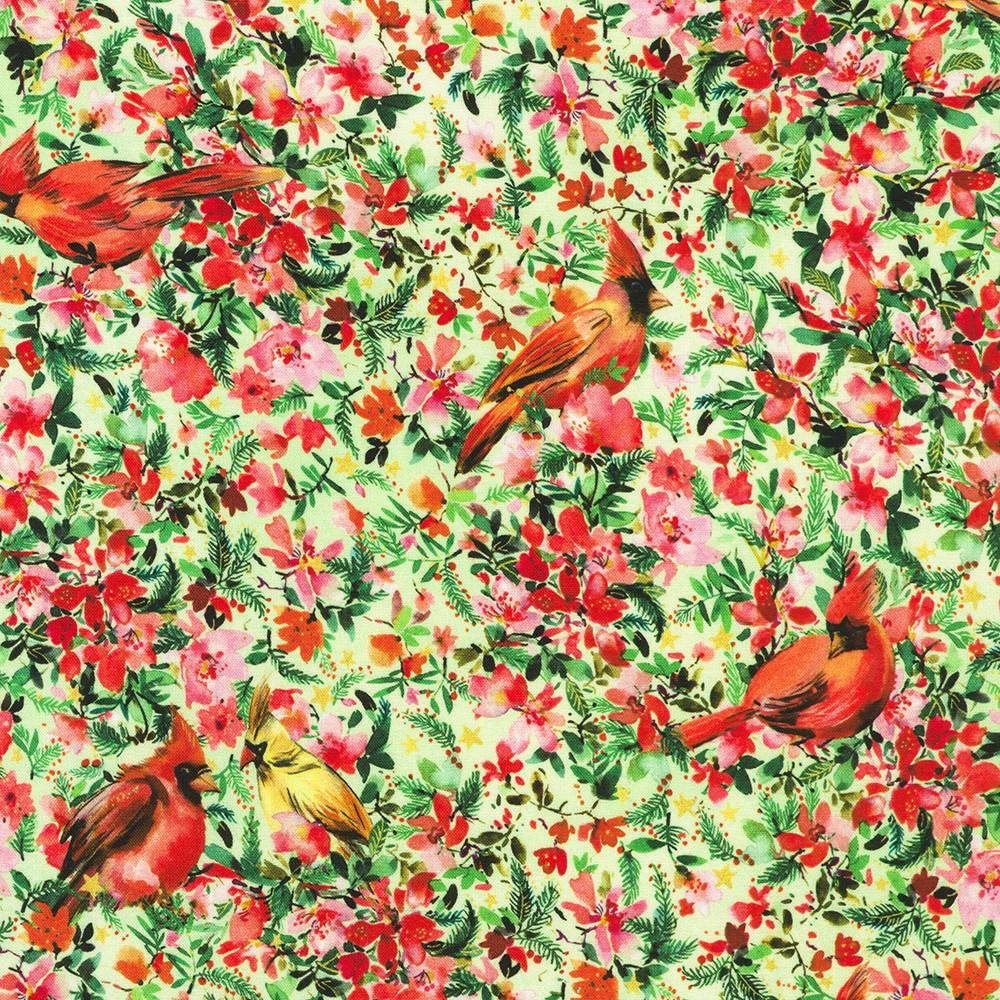 Robert Kaufman Fabrics AVMD-23865-34 SAGE By Lauren Wan From Festive Delight