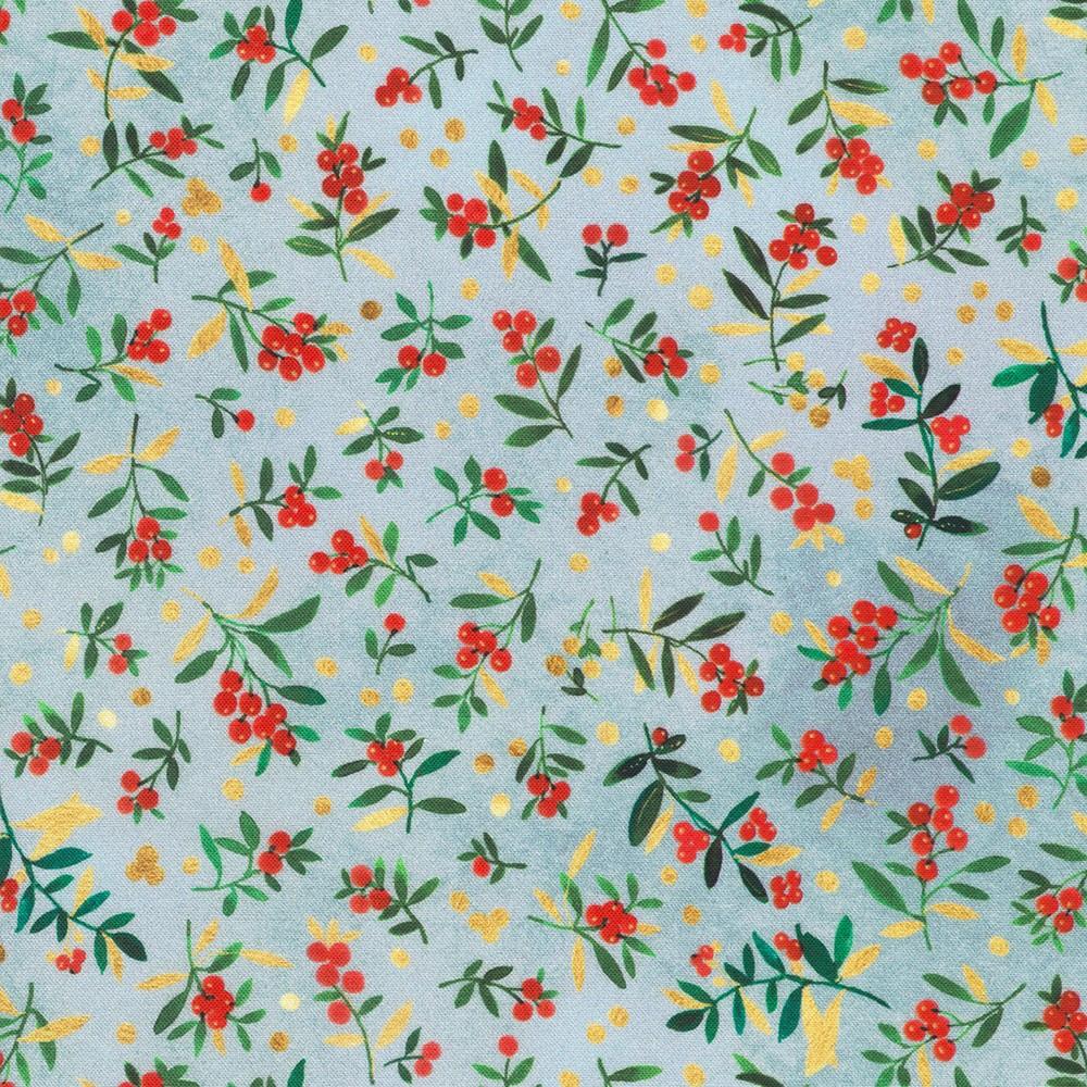 Robert Kaufman Fabrics AVMD-23868-336 FOG By Lauren Wan From Festive Delight