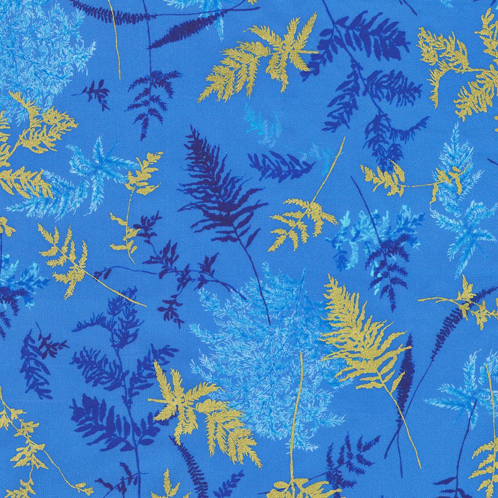 robert kaufman fabrics AVMDM-23216-243 CERULEAN by Lauren Wan from Cobalt Bliss