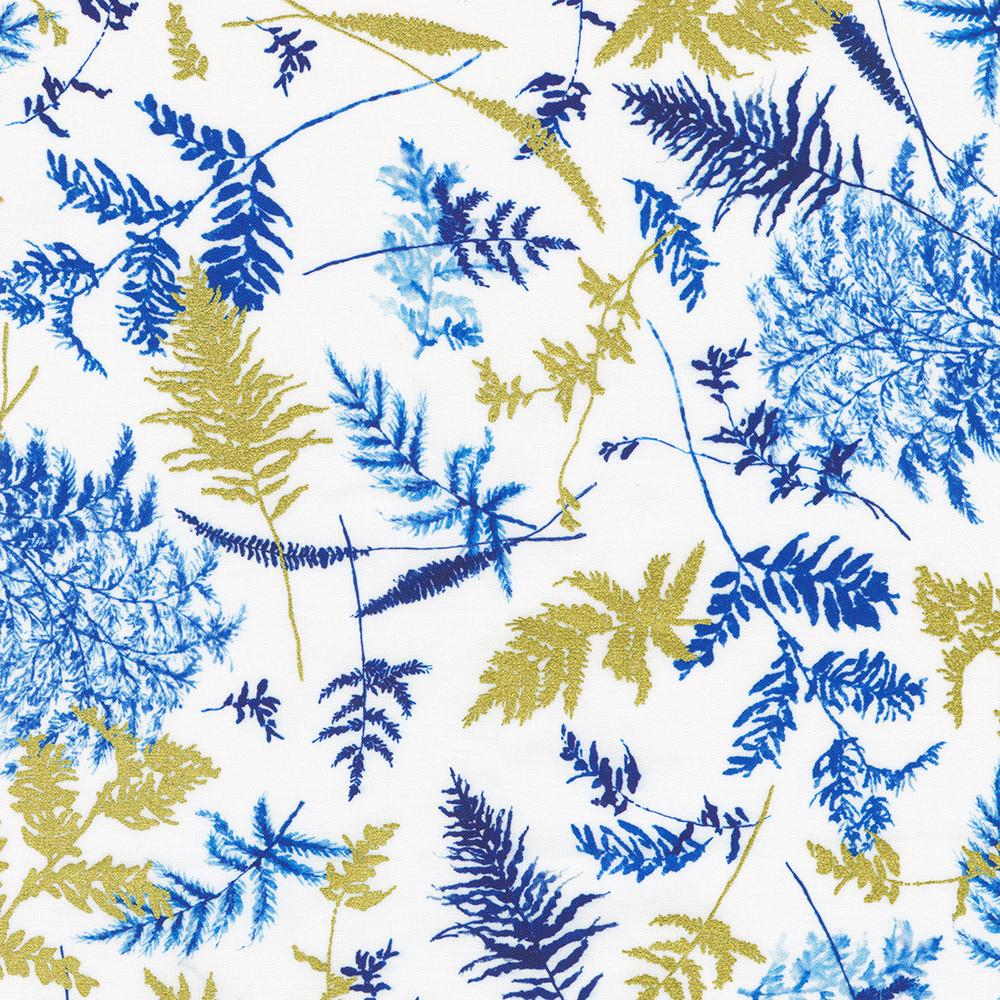 robert kaufman fabrics AVMDM-23216-75 DELFT by Lauren Wan from Cobalt Bliss