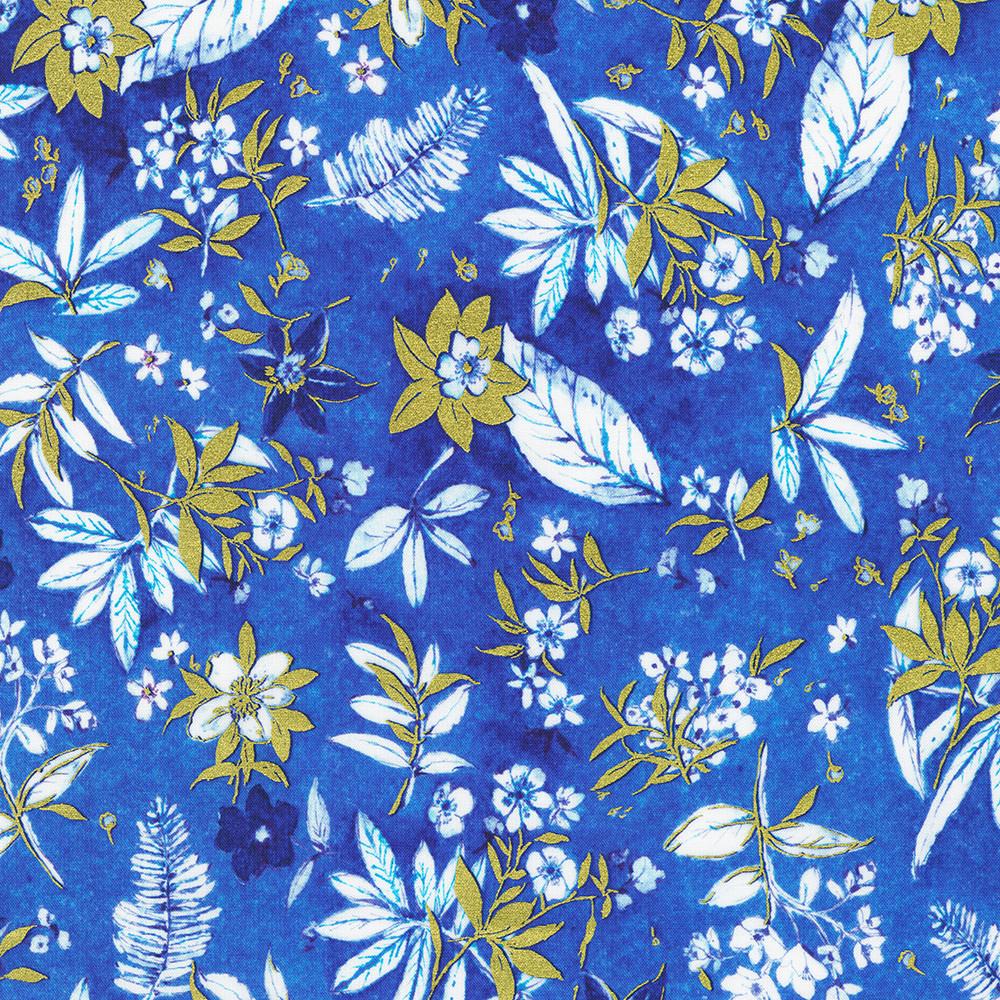 robert kaufman fabrics AVMDM-23217-72 COBALT by Lauren Wan from Cobalt Bliss