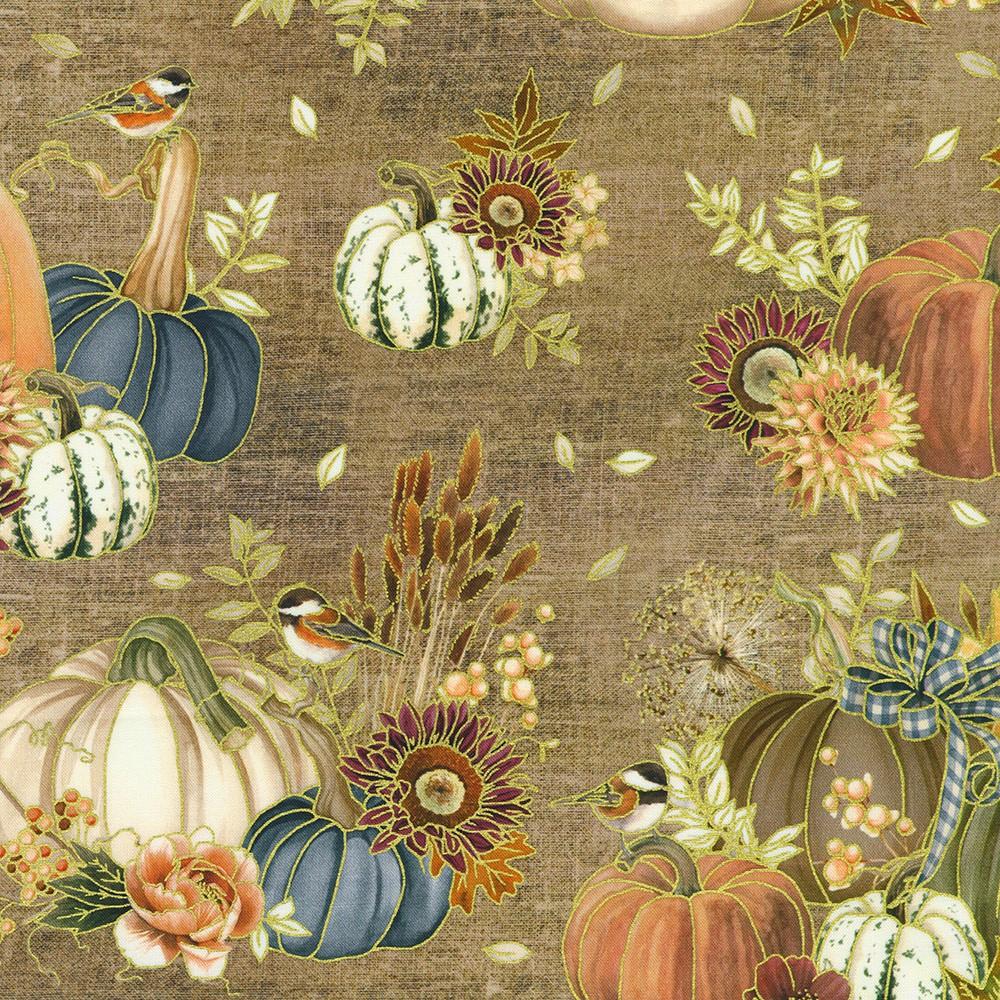 Robert Kaufman Fabrics AWHDM-23915-166 HAZELNUT By Lynnea Washburn From Hello Fall