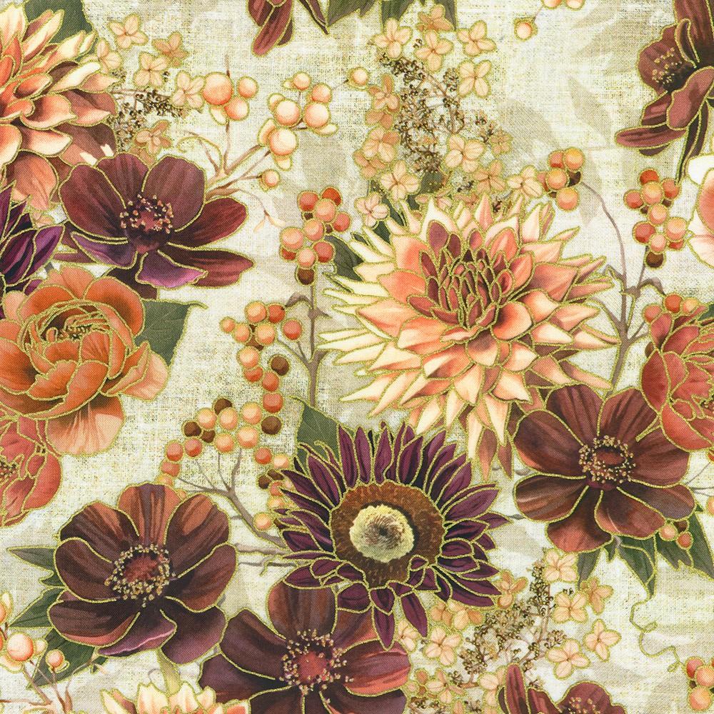 robert kaufman fabrics AWHDM-23917-156 LINEN by Lynnea Washburn from Hello Fall