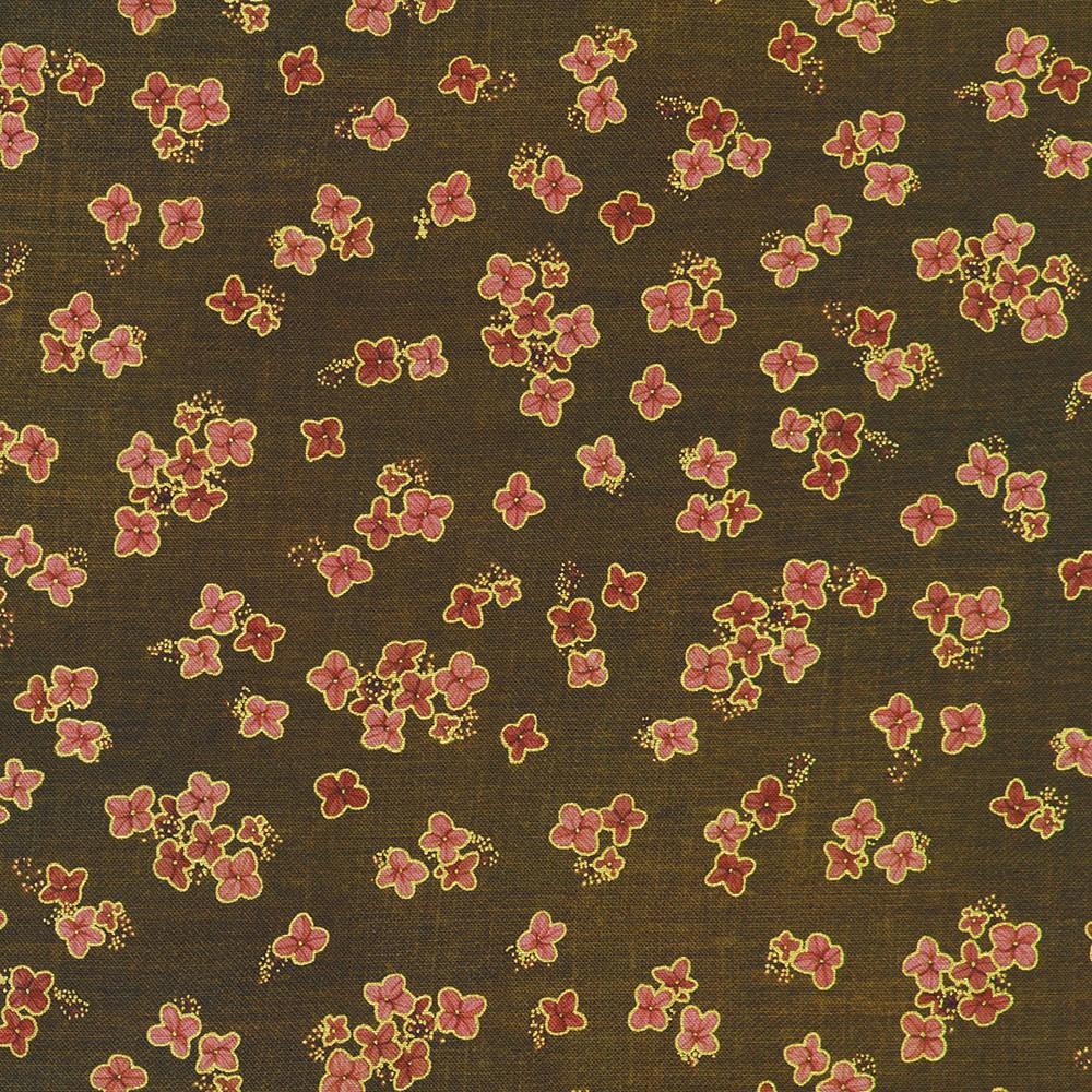 robert kaufman fabrics AWHDM-23921-342 CHESTNUT by Lynnea Washburn from Hello Fall