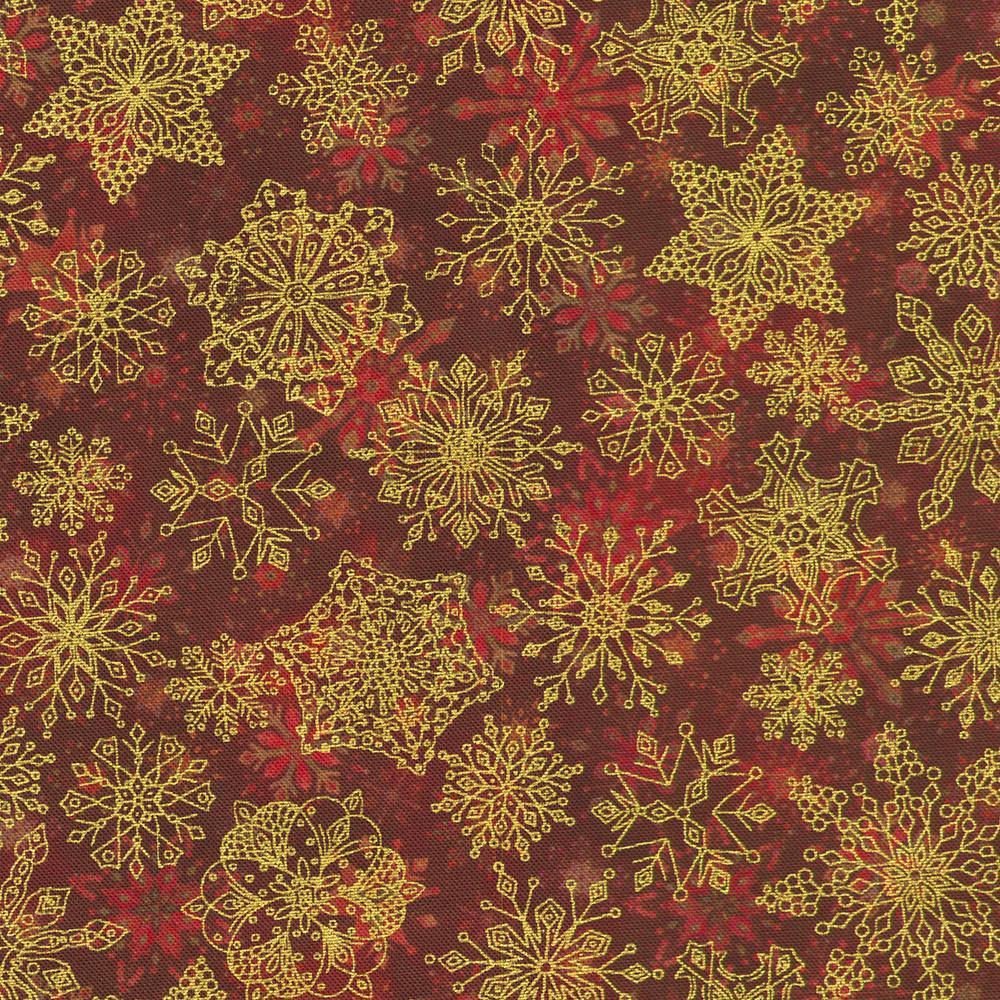 robert kaufman fabrics AXUDM-23093-113 CRANBERRY by Parvaneh Holloway from Parvaneh's Jeweled Christmas