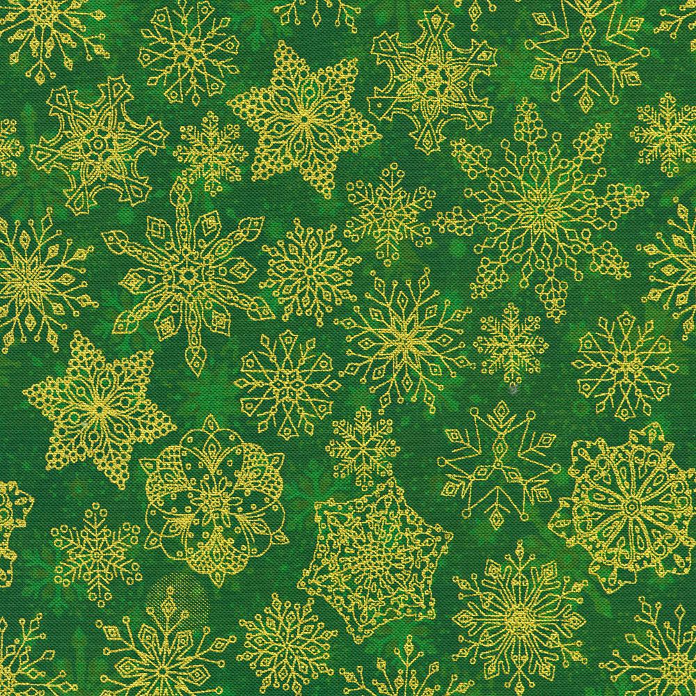 robert kaufman fabrics AXUDM-23093-274 PINE by Parvaneh Holloway from Parvaneh's Jeweled Christmas