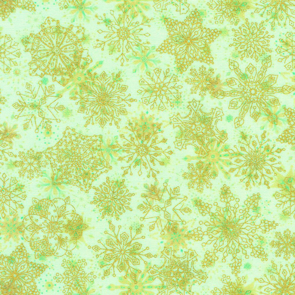 robert kaufman fabrics AXUDM-23093-32 MINT by Parvaneh Holloway from Parvaneh's Jeweled Christmas