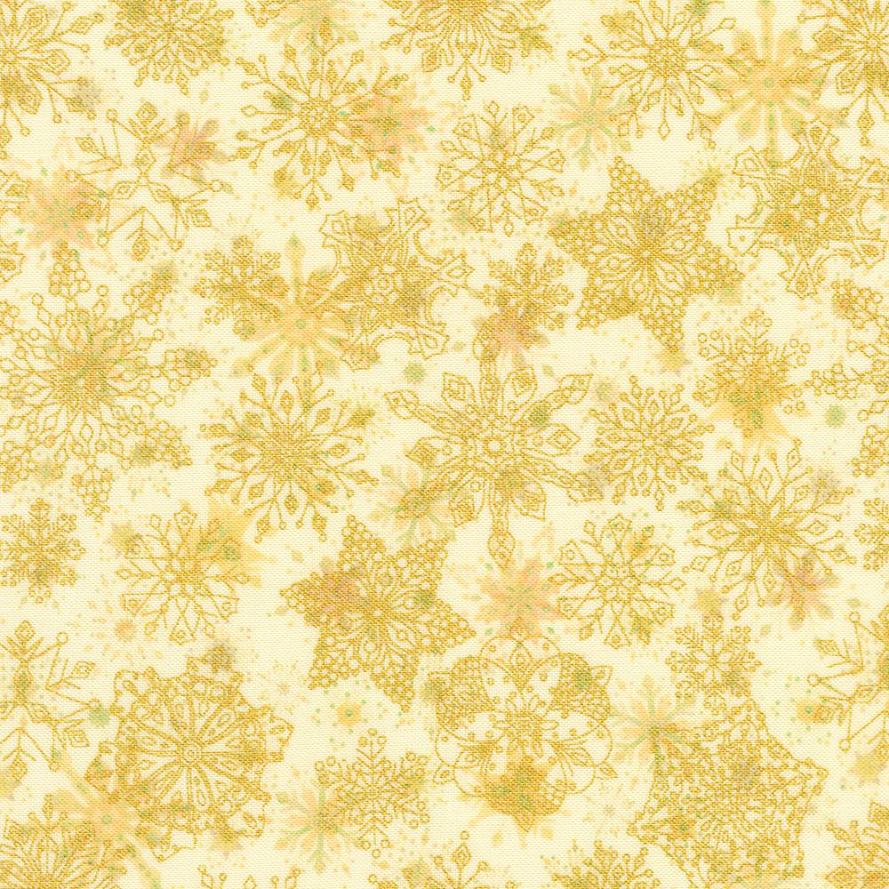 robert kaufman fabrics AXUDM-23093-85 VANILLA by Parvaneh Holloway from Parvaneh's Jeweled Christmas