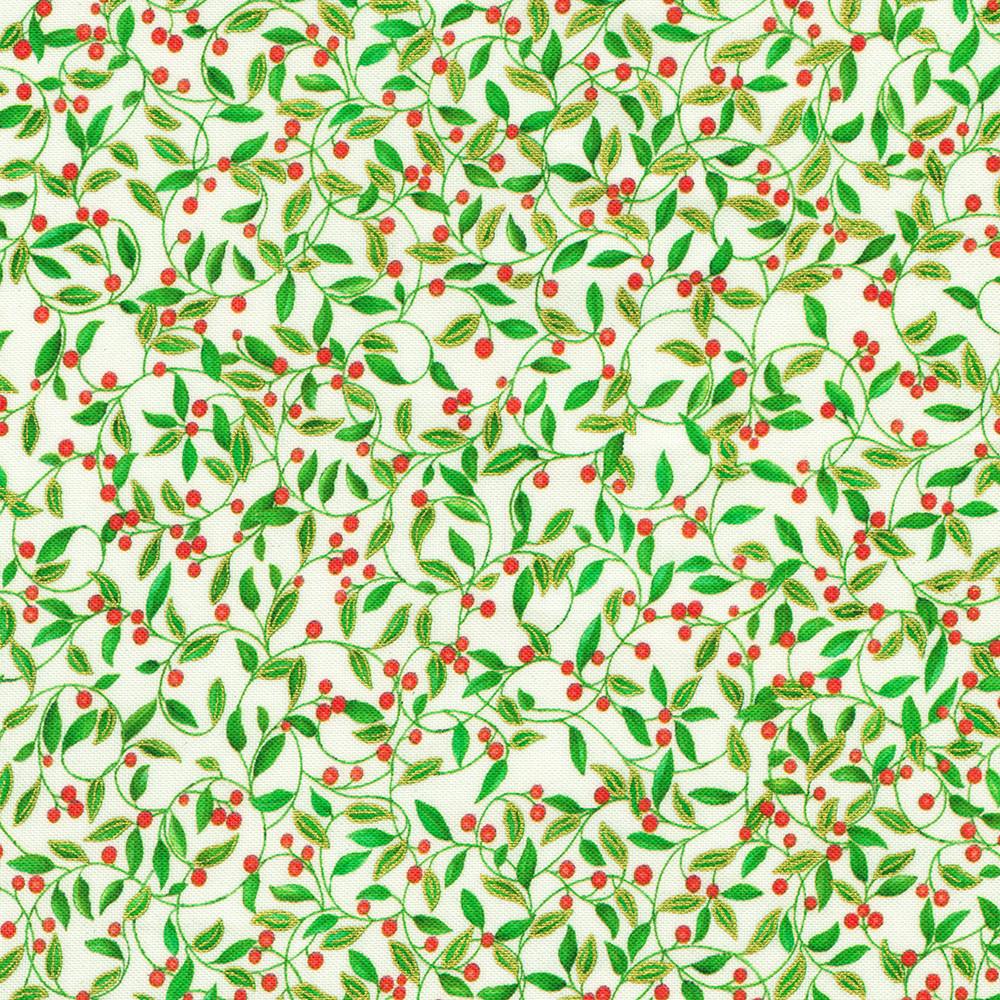 robert kaufman fabrics AXUDM-23096-84 CREAM by Parvaneh Holloway from Parvaneh's Jeweled Christmas