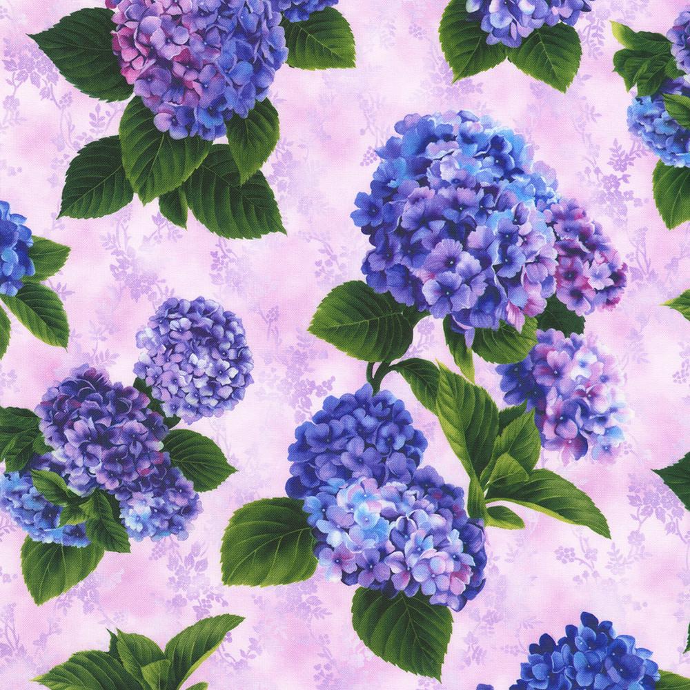 Robert Kaufman Fabrics FLHD-22988-23 LAVENDER From Hydrangea Grace