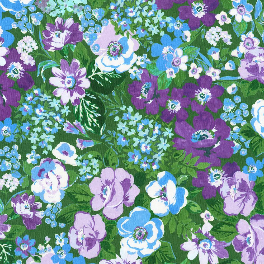 robert kaufman fabrics FLHD-22989-44 FOREST from Hydrangea Grace