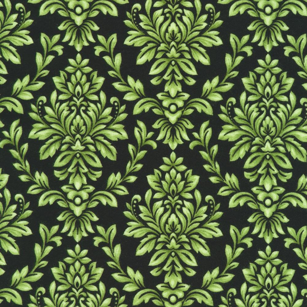 Robert Kaufman Fabrics FLHF-21365-2 BLACK From Bouquet Of Roses Flannel