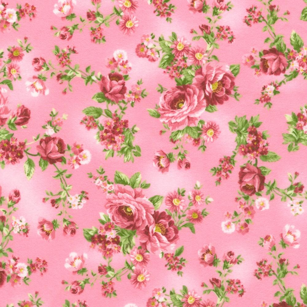 robert kaufman fabrics FLHF-21366-472 DAHLIA from Bouquet of Roses Flannel