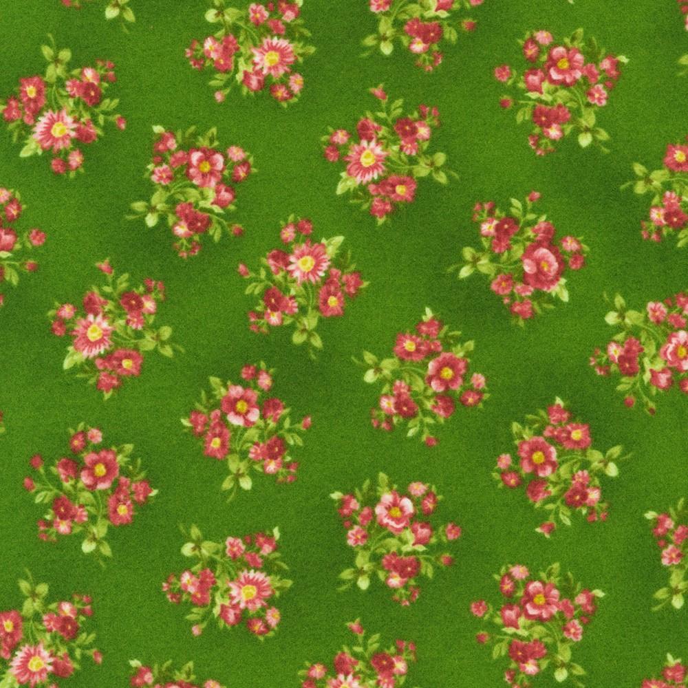 robert kaufman fabrics FLHF-21368-30 FERN from Bouquet of Roses Flannel