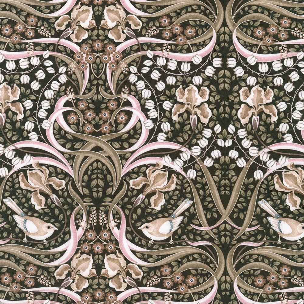 Robert Kaufman Fabrics RCMD-22747-169 EARTH By Catherine Marion From Feathers And Flora