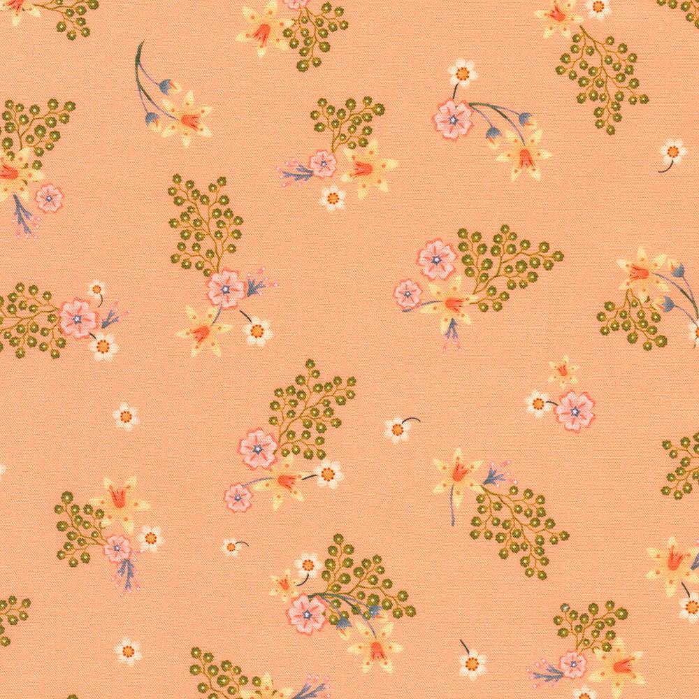 robert kaufman fabrics RCMD-23337-144 PEACH by Catherine Marion from Grove