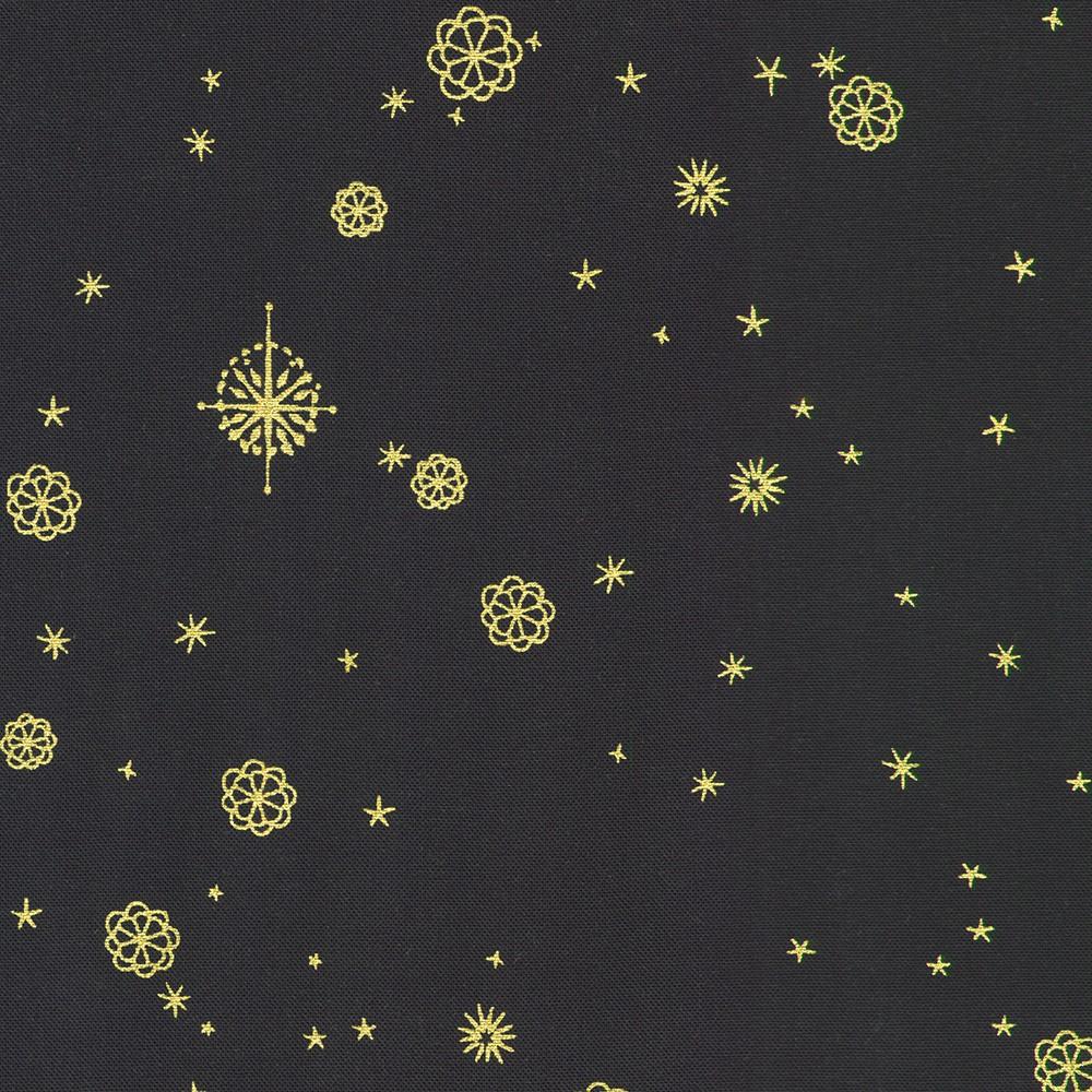 robert kaufman fabrics RRMDM-23731-69 MIDNIGHT by Reuben McHugh from Star of Wonder