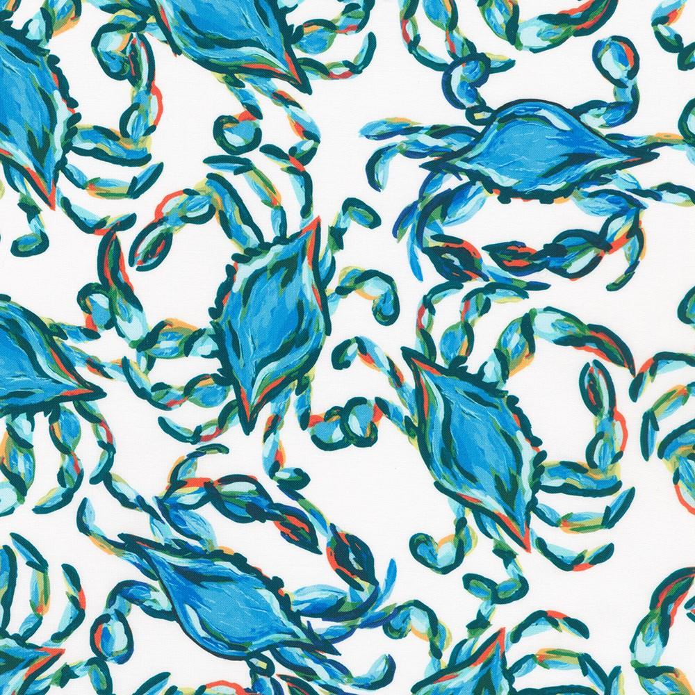robert kaufman fabrics RSDD-23942-59 OCEAN by Sewing Down South from The Coastal Collection