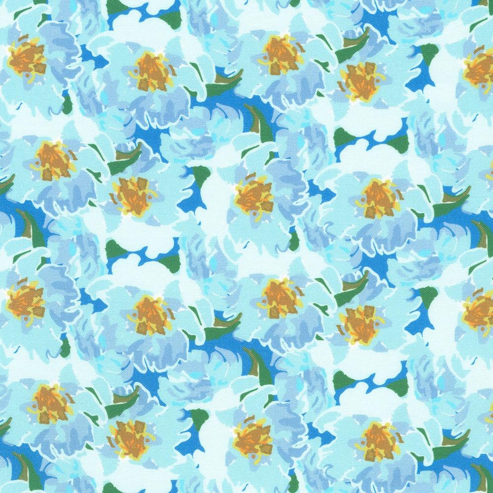 robert kaufman fabrics RSDD-23943-247 CORNFLOWER by Sewing Down South from The Coastal Collection