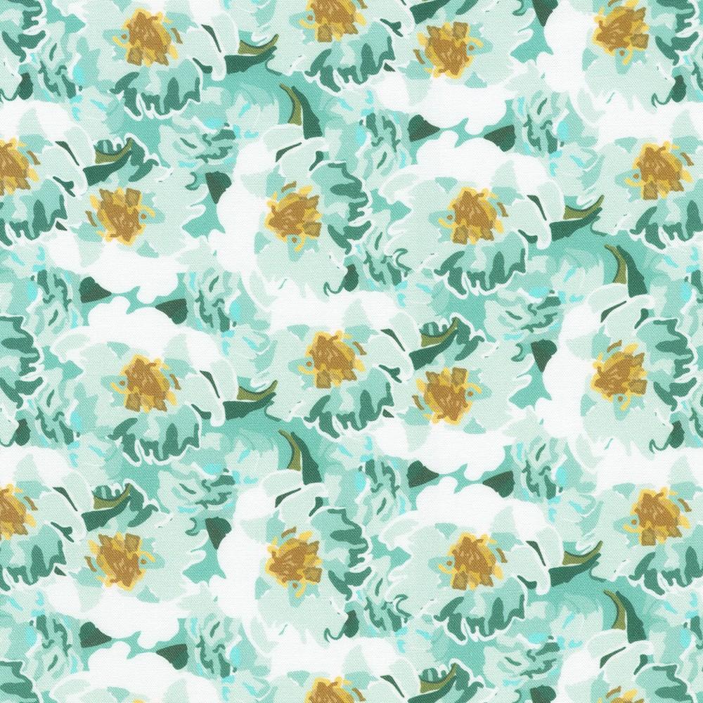 robert kaufman fabrics RSDD-23943-70 AQUA by Sewing Down South from The Coastal Collection