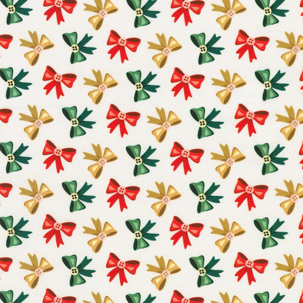 robert kaufman fabrics RSDD-24005-162 ECRU by Sewing Down South from Holiday Nutcracker Collection