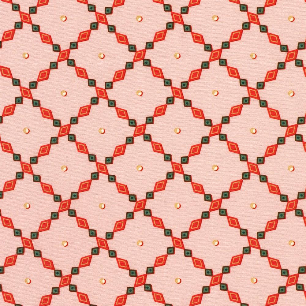 Robert Kaufman Fabrics RSDD-24006-10 PINK By Sewing Down South From Holiday Nutcracker Collection