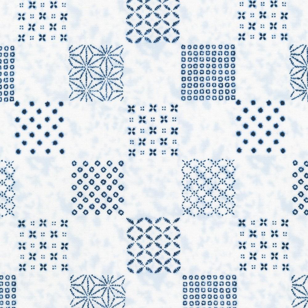 robert kaufman fabrics SB-850257D10-4 WHITE from Shibori Blues