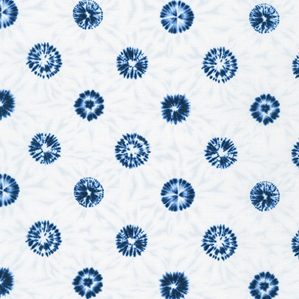 robert kaufman fabrics SB-850257D5-3 WHITE from Shibori Blues