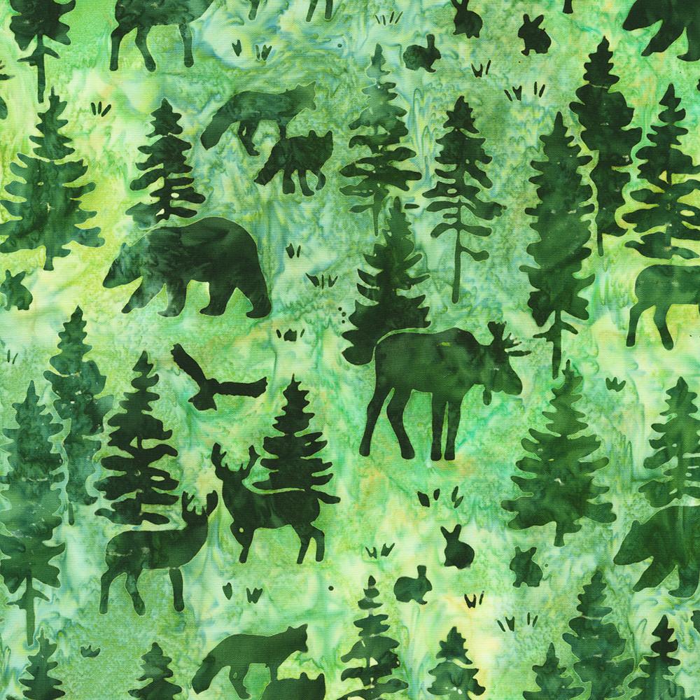 robert kaufman fabrics SRK-22936-43 LEAF from Artisan Batiks: Woodland Wonders
