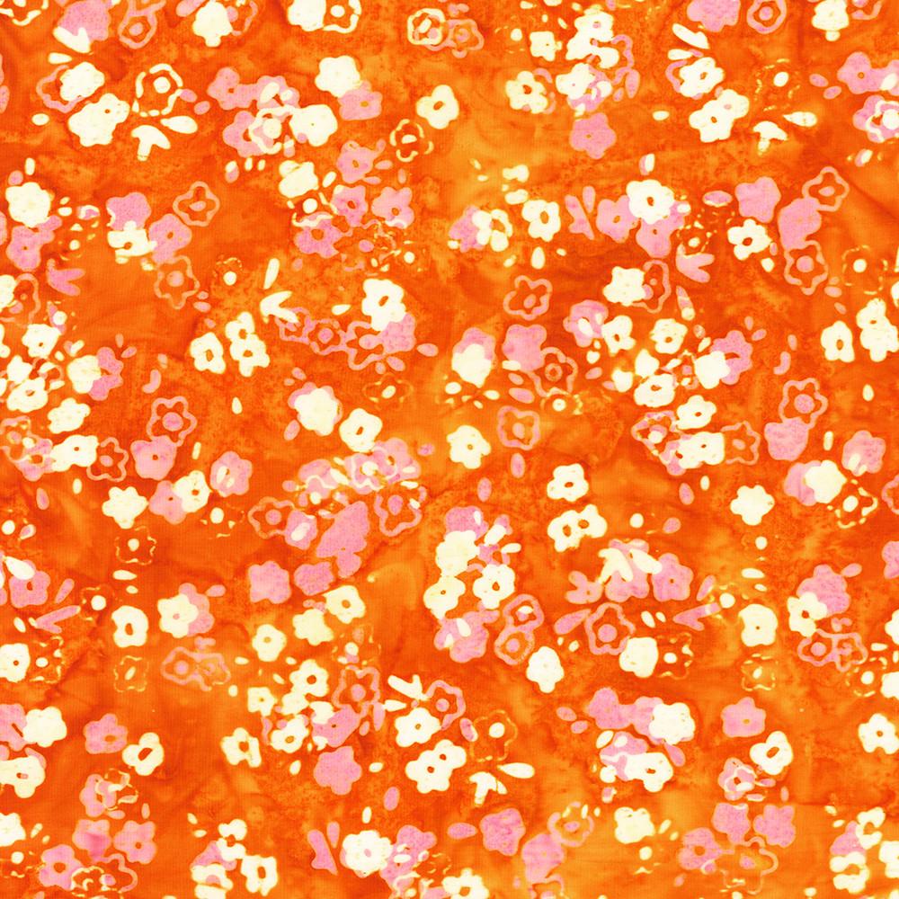 robert kaufman fabrics SRK-23136-146 MANGO from Artisan Batiks: Sweet Blossoms