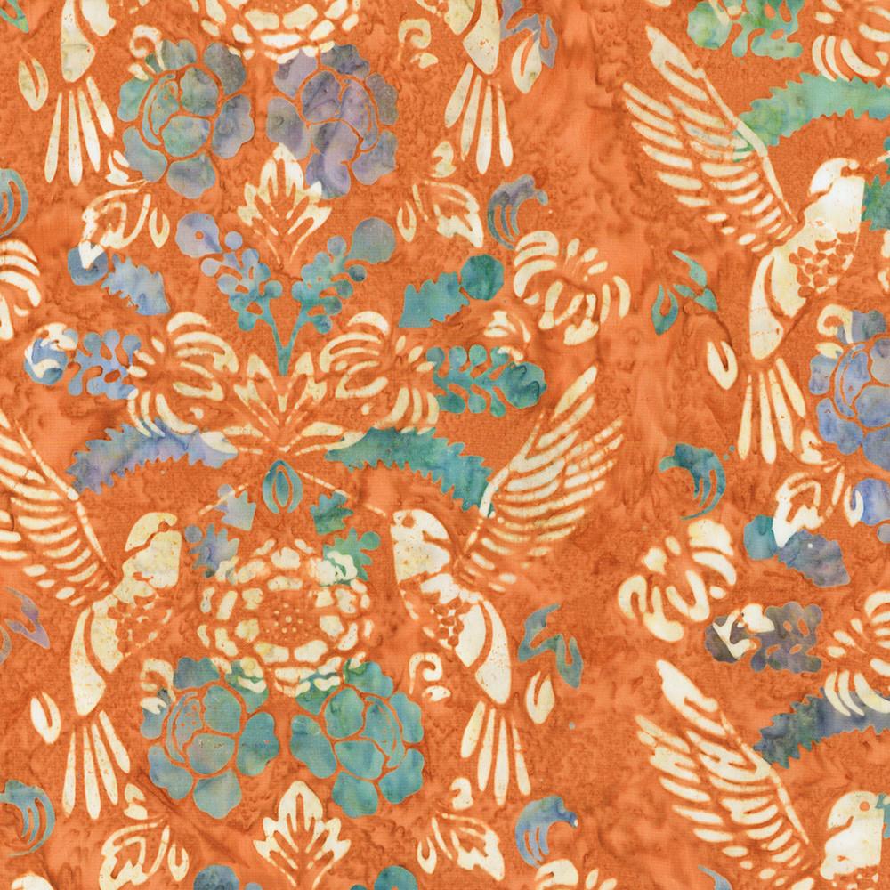 Robert Kaufman Fabrics SRK-23198-165 COPPER From Artisan Batiks: Charming Hummingbirds