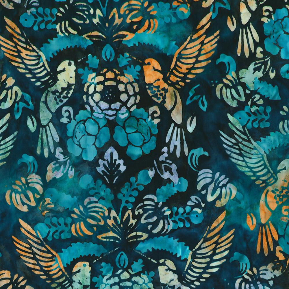 Robert Kaufman Fabrics SRK-23198-77 BLUEBERRY From Artisan Batiks: Charming Hummingbirds
