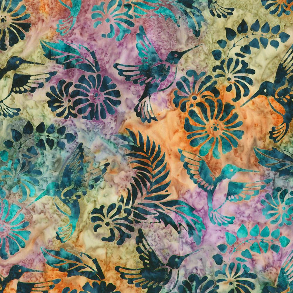 Robert Kaufman Fabrics SRK-23199-445 HUMMINGBIRD From Artisan Batiks: Charming Hummingbirds