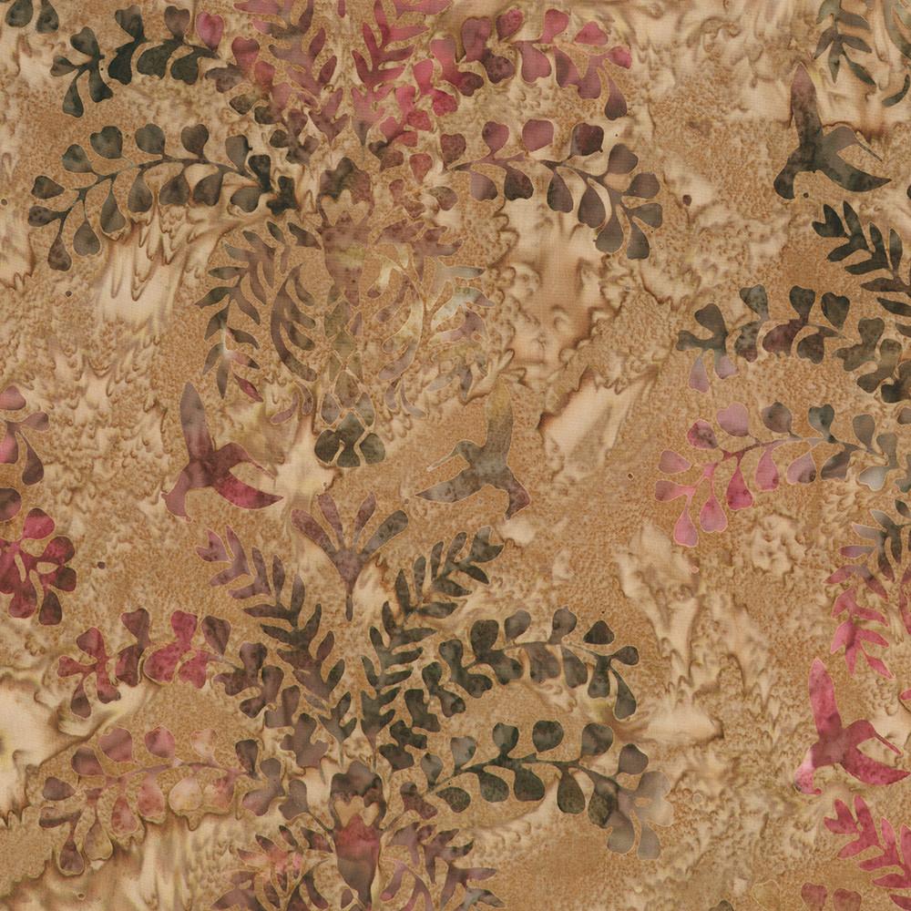 robert kaufman fabrics SRK-23200-168 CINNAMON from Artisan Batiks: Charming Hummingbirds