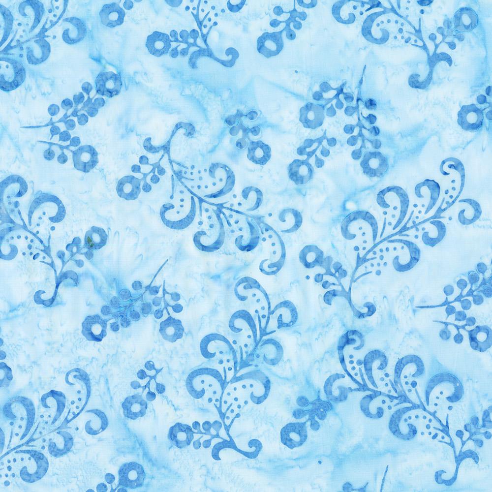 robert kaufman fabrics SRK-23201-289 LT. BLUE from Artisan Batiks: Charming Hummingbirds