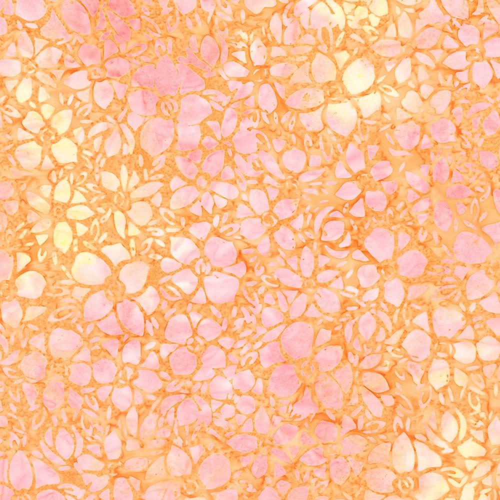 robert kaufman fabrics SRK-23394-144 PEACH from Artisan Batiks: Blooming Beauties