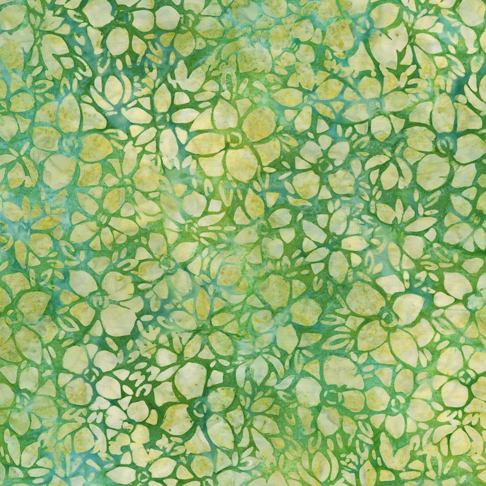 Robert Kaufman Fabrics SRK-23394-52 PISTACHIO From Artisan Batiks: Blooming Beauties