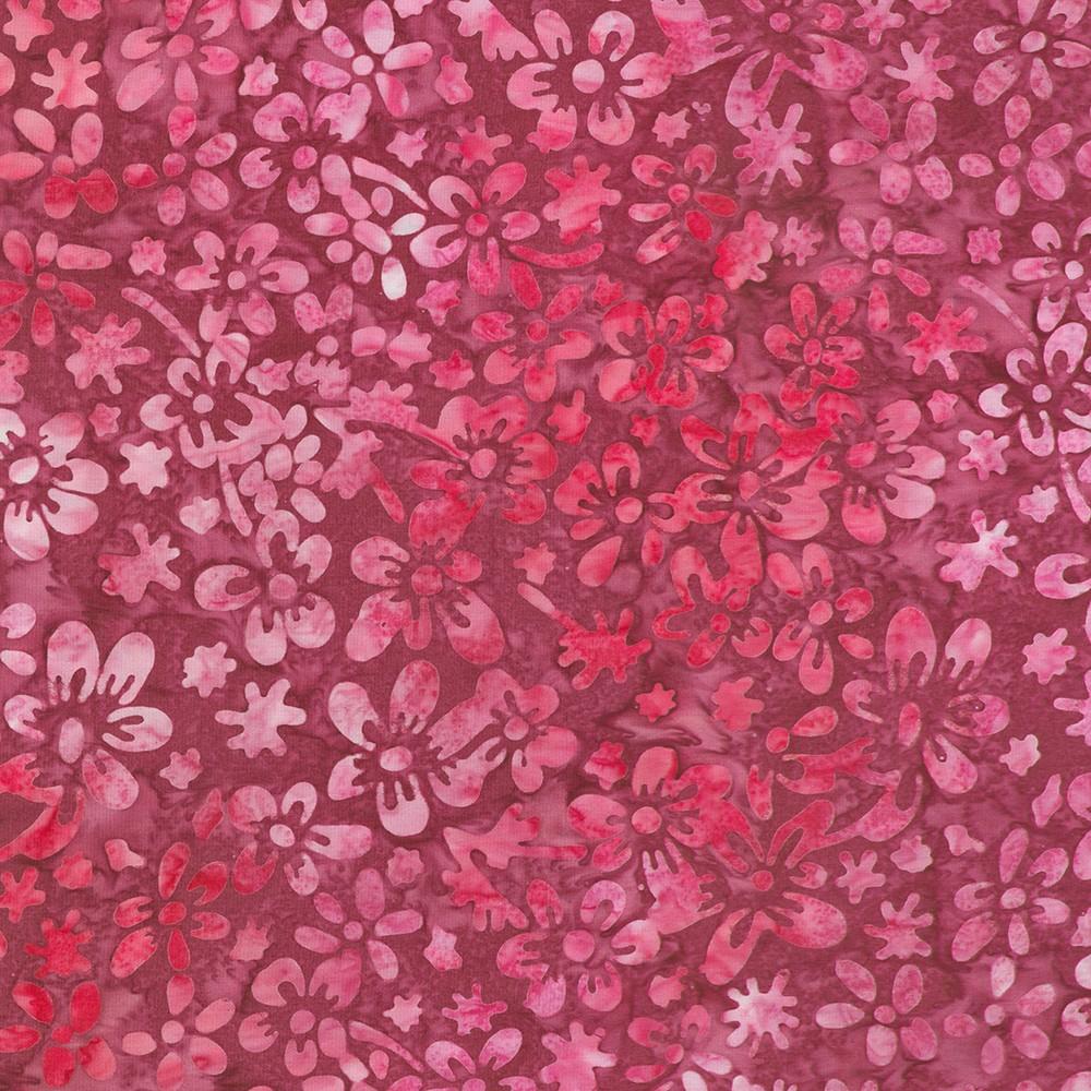 robert kaufman fabrics SRK-23396-109 MAGENTA from Artisan Batiks: Blooming Beauties