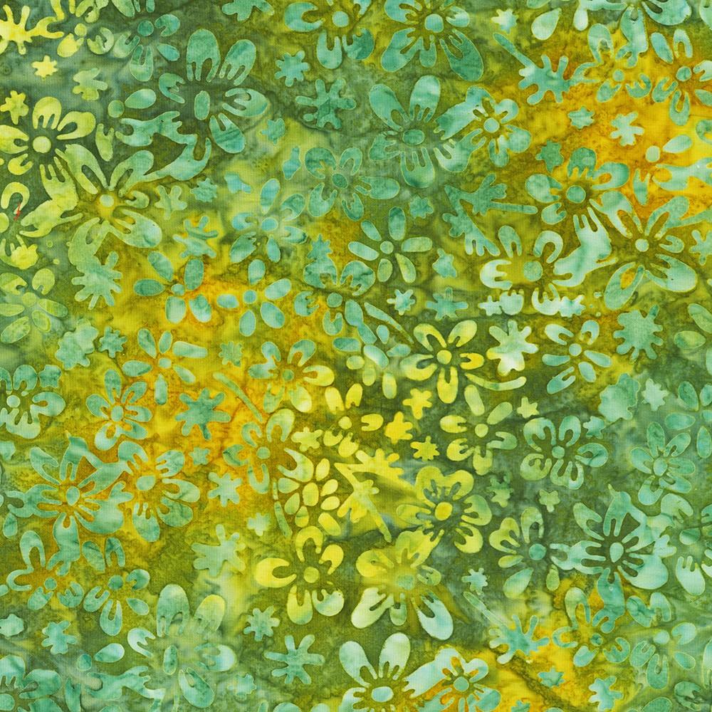 robert kaufman fabrics SRK-23396-270 MEADOW from Artisan Batiks: Blooming Beauties